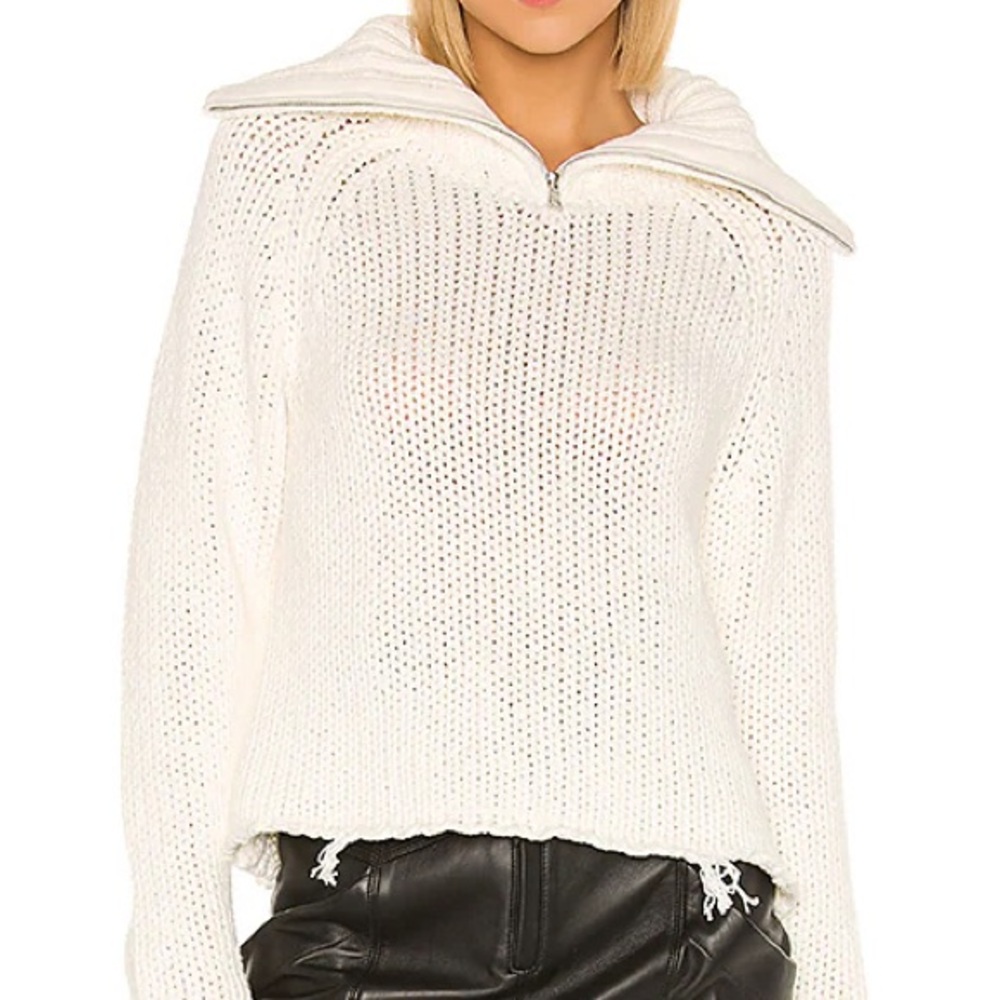 RtA White chunky knit Sweater